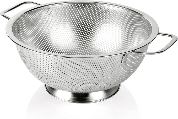 Stainless Steel 3-Quart, Strainer for Kitchen Food AW ILYAS TRADES